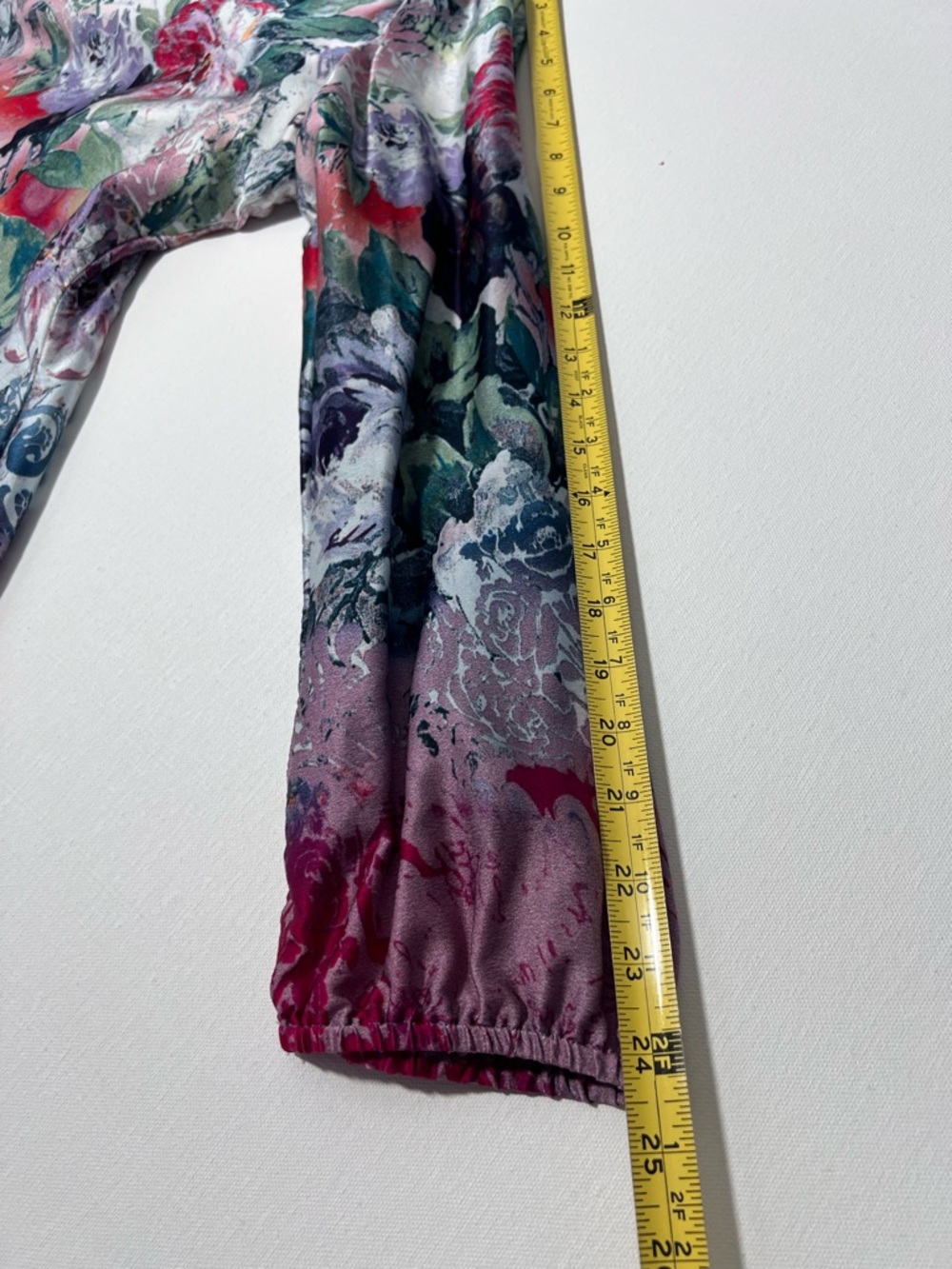 Sundance Multicolor Women’s Floral Silk V-Neck Peasant Tunic - L - Picture 9 of 10
